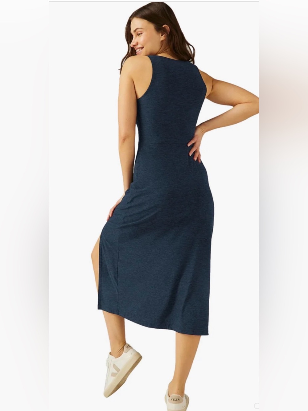 Beyond Yoga Featherweight Getaway Dress size Small nocturnal navy - Picture 2 of 9